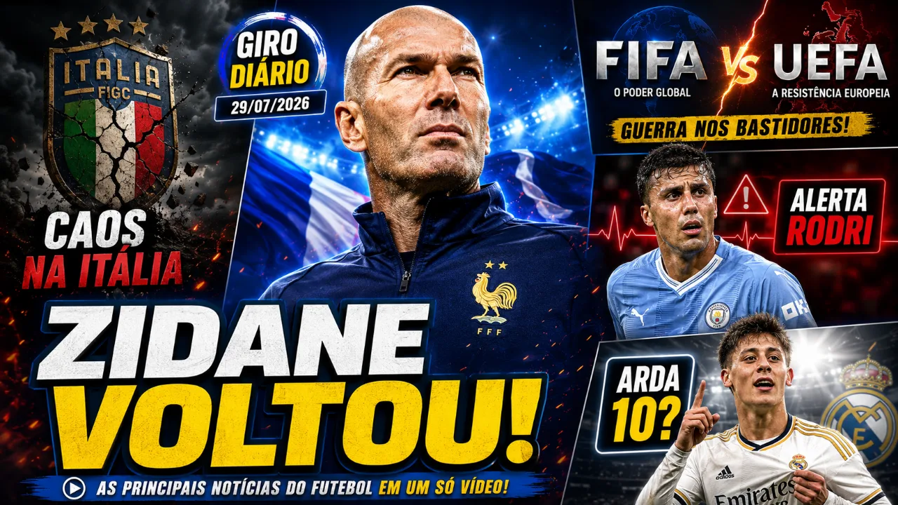 Giro Diário 29/07: Zidane voltou e o caos na Itália